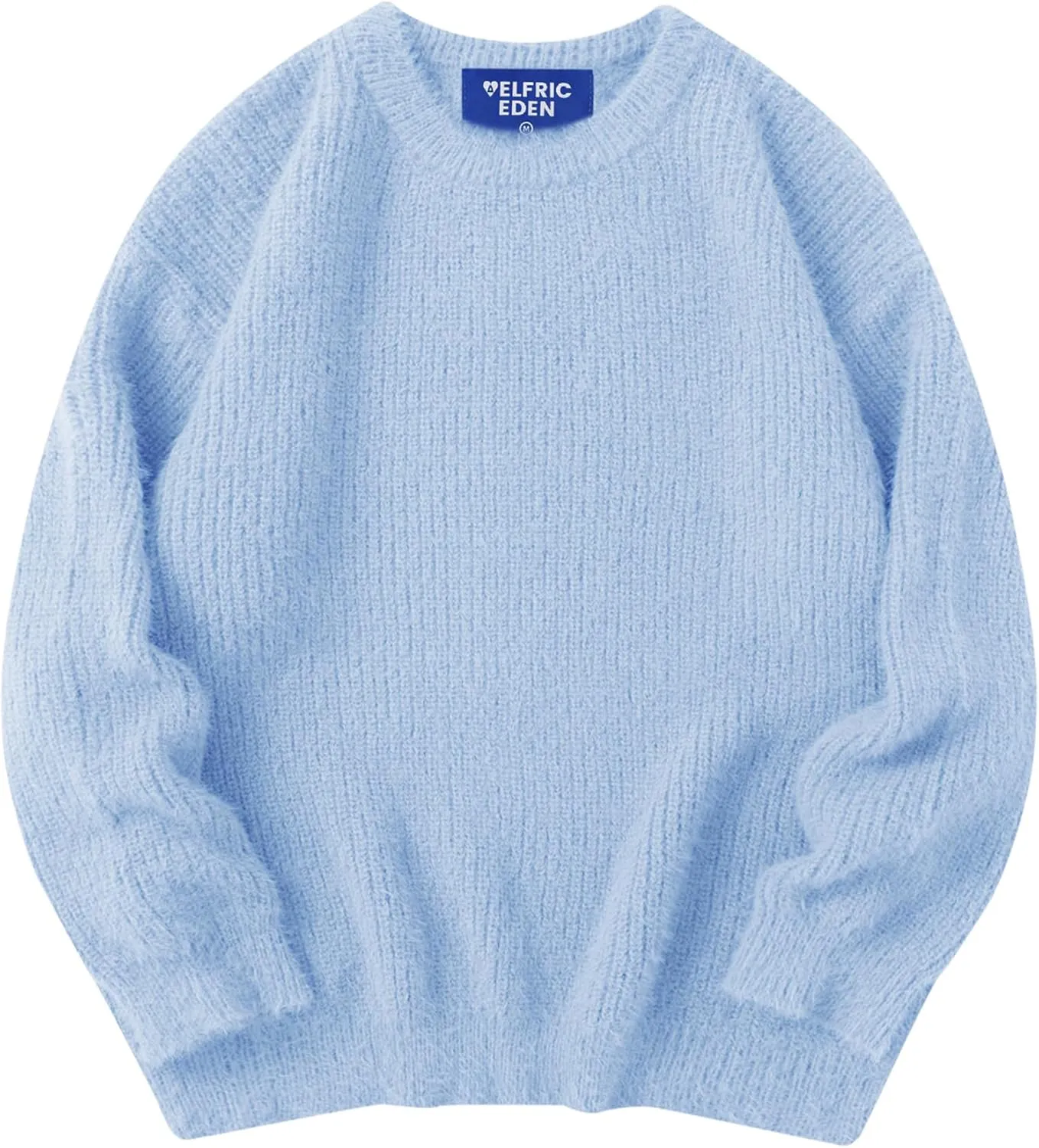 Aelfric Eden Oversized Sweaters Mohair Furry Sweater Crewneck Knit Casual Soft Pullover 2024 Trendy Outfits