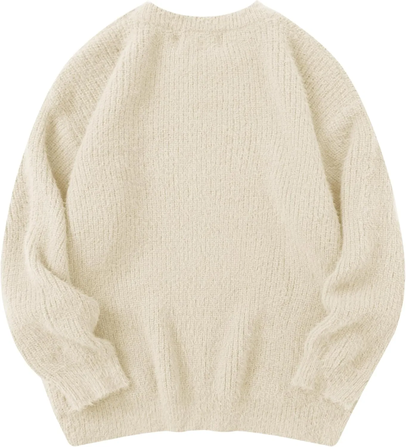 Aelfric Eden Oversized Sweaters Mohair Furry Sweater Crewneck Knit Casual Soft Pullover 2024 Trendy Outfits