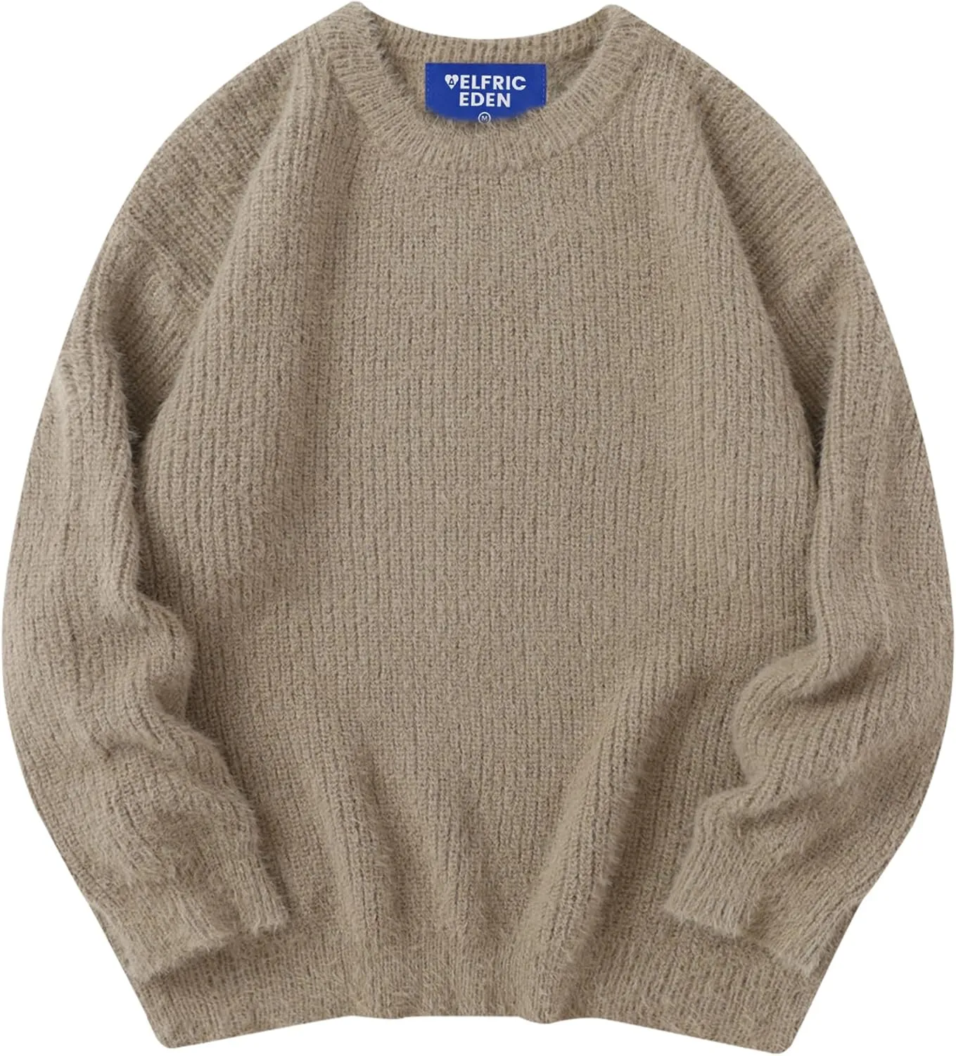 Aelfric Eden Oversized Sweaters Mohair Furry Sweater Crewneck Knit Casual Soft Pullover 2024 Trendy Outfits