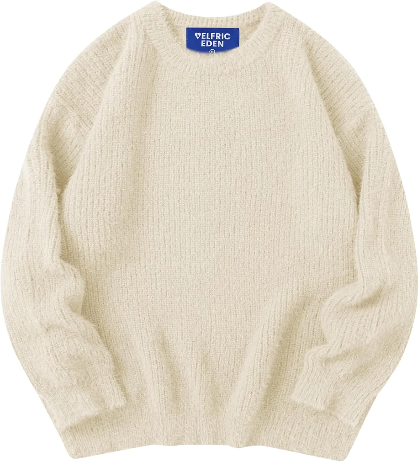 Aelfric Eden Oversized Sweaters Mohair Furry Sweater Crewneck Knit Casual Soft Pullover 2024 Trendy Outfits