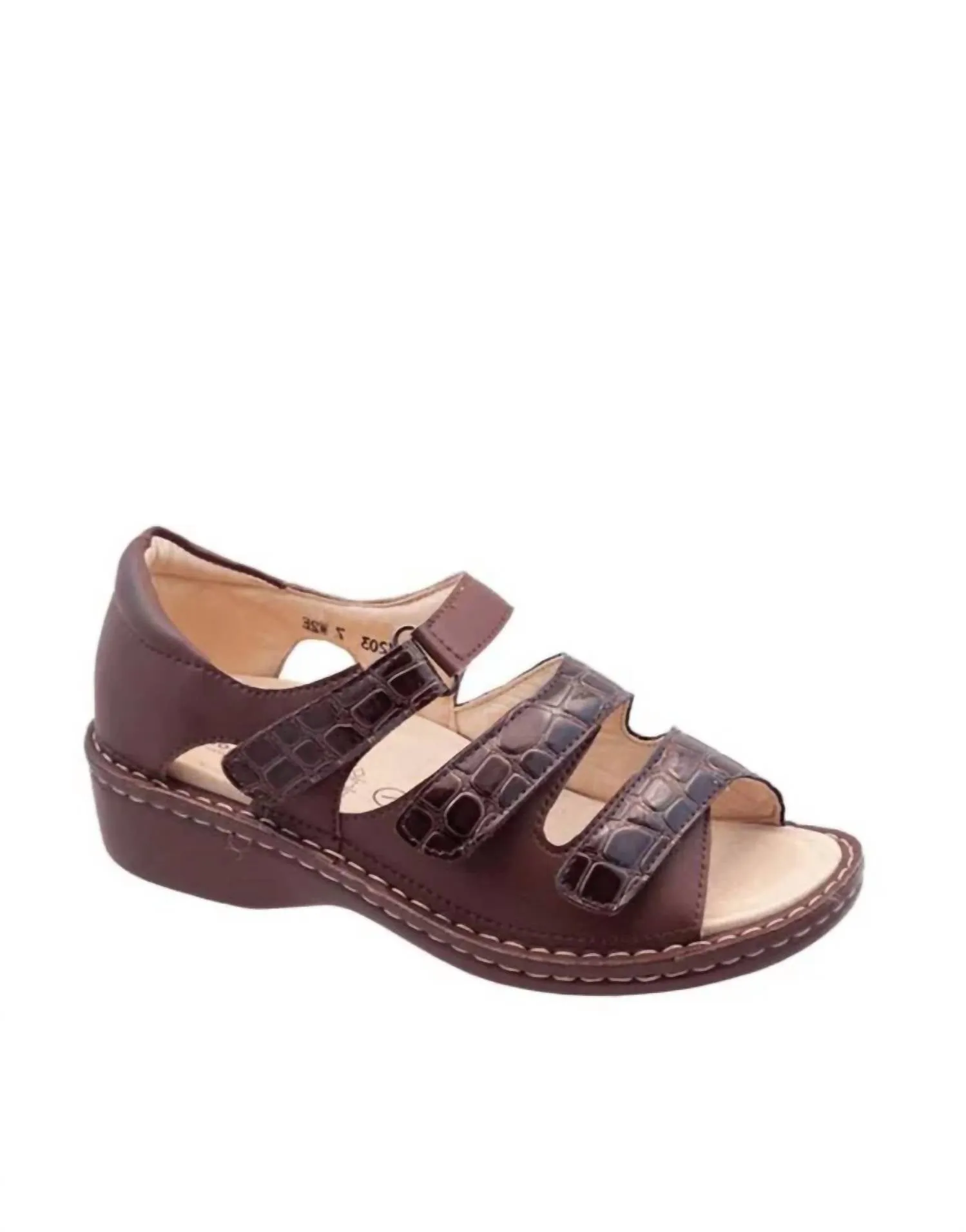 Andrea Velcro 3-strap Sandal