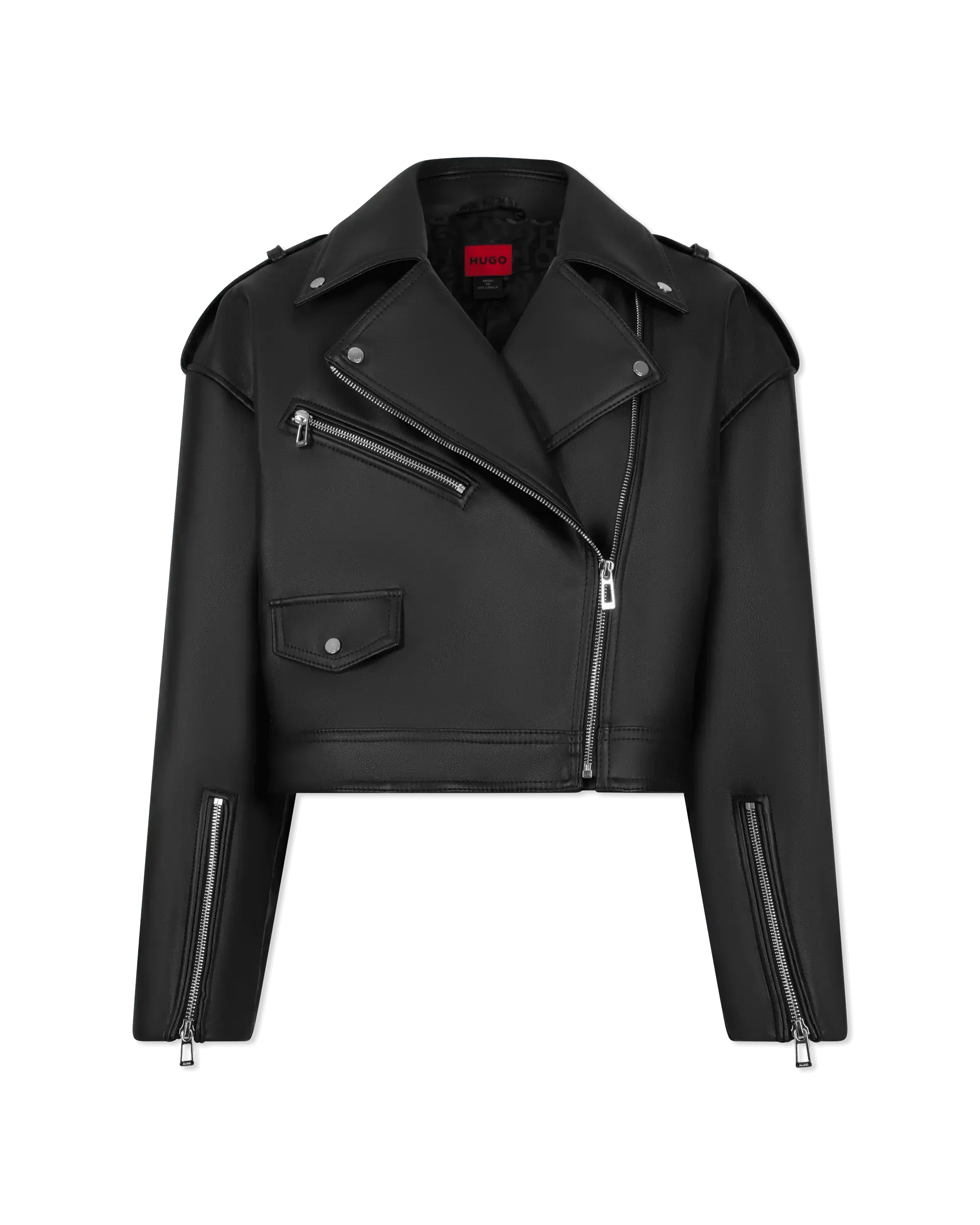 Arida Faux Leather Biker Jacket