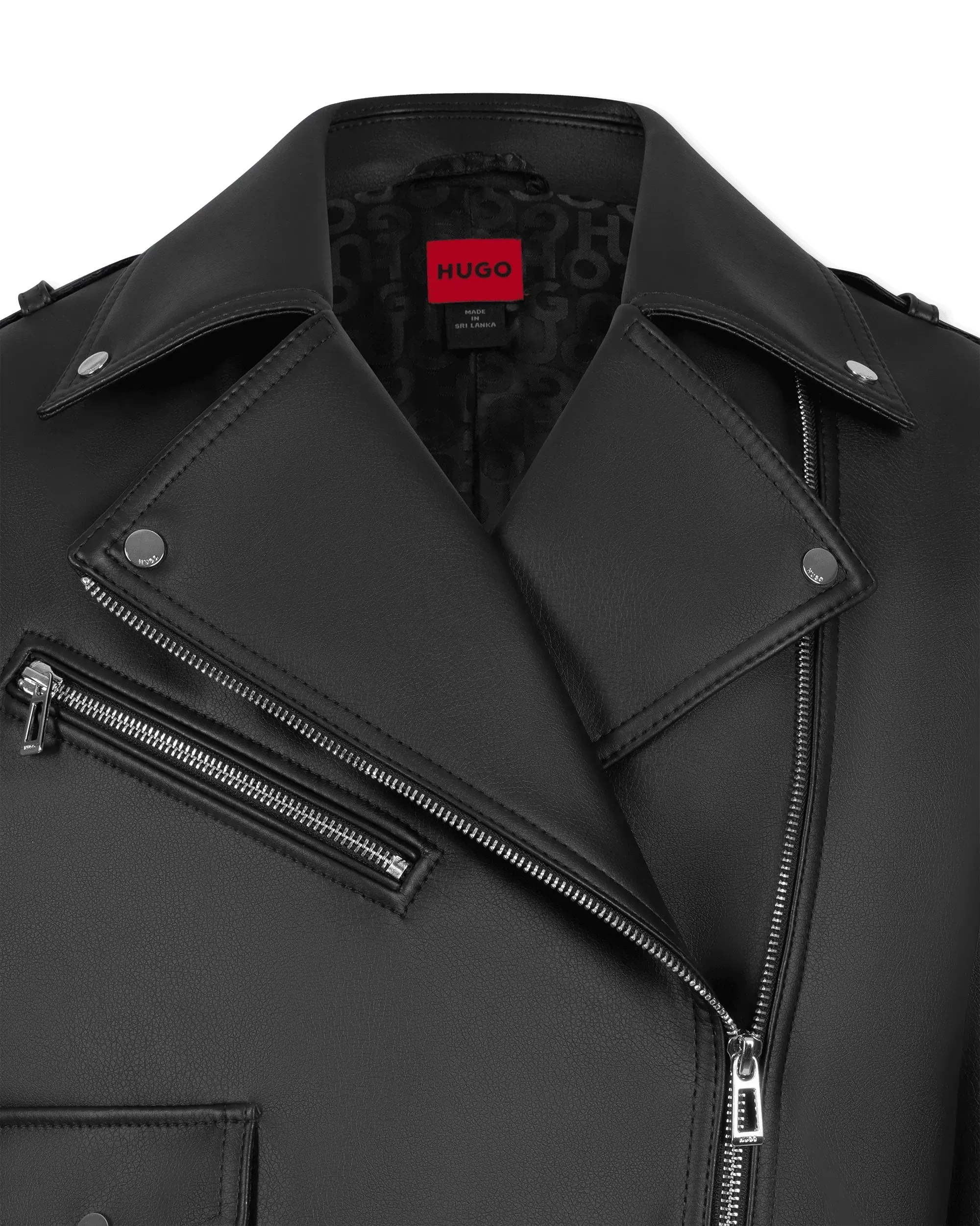 Arida Faux Leather Biker Jacket
