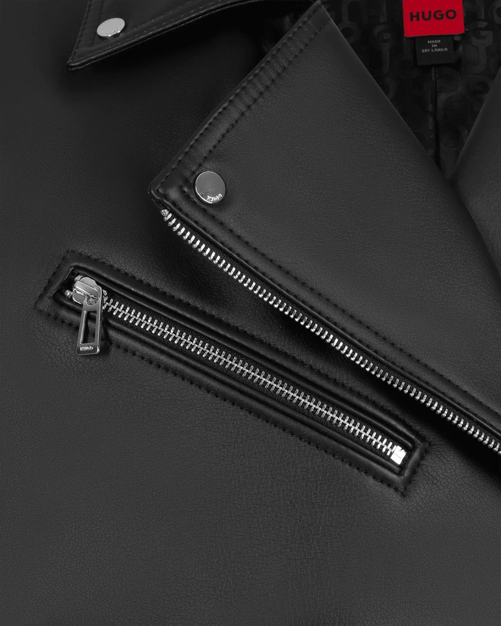 Arida Faux Leather Biker Jacket