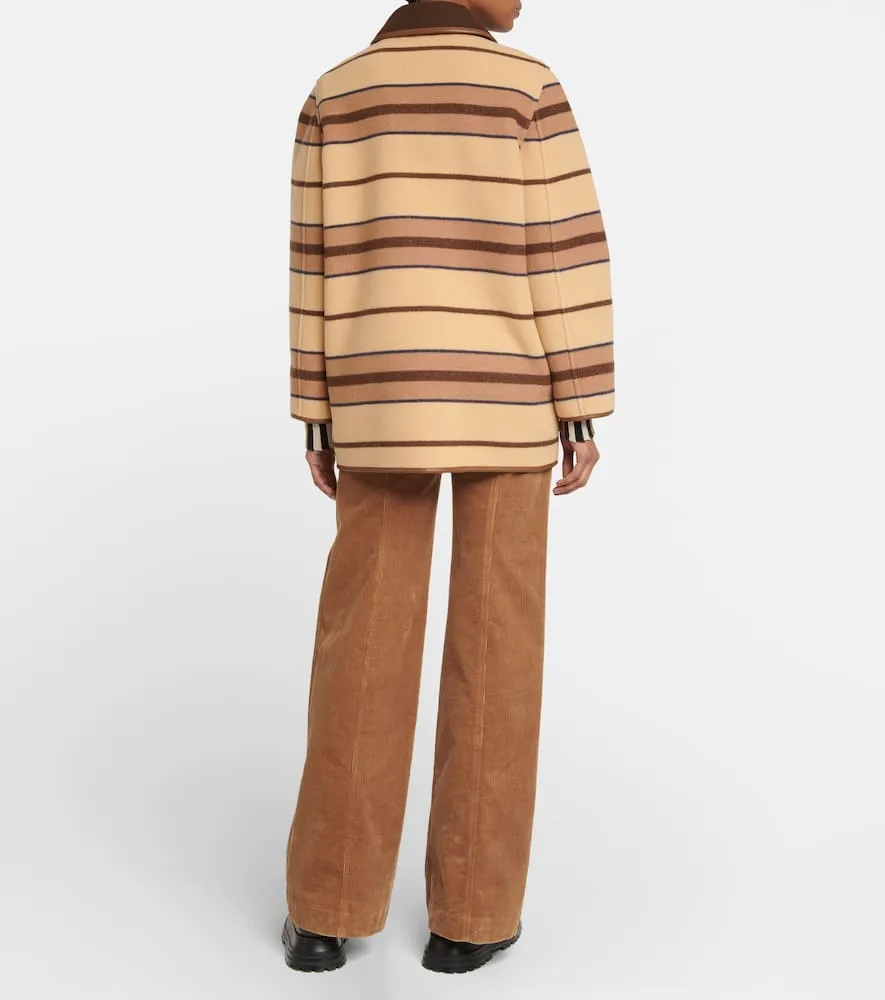 Burberry Striped wool jacket