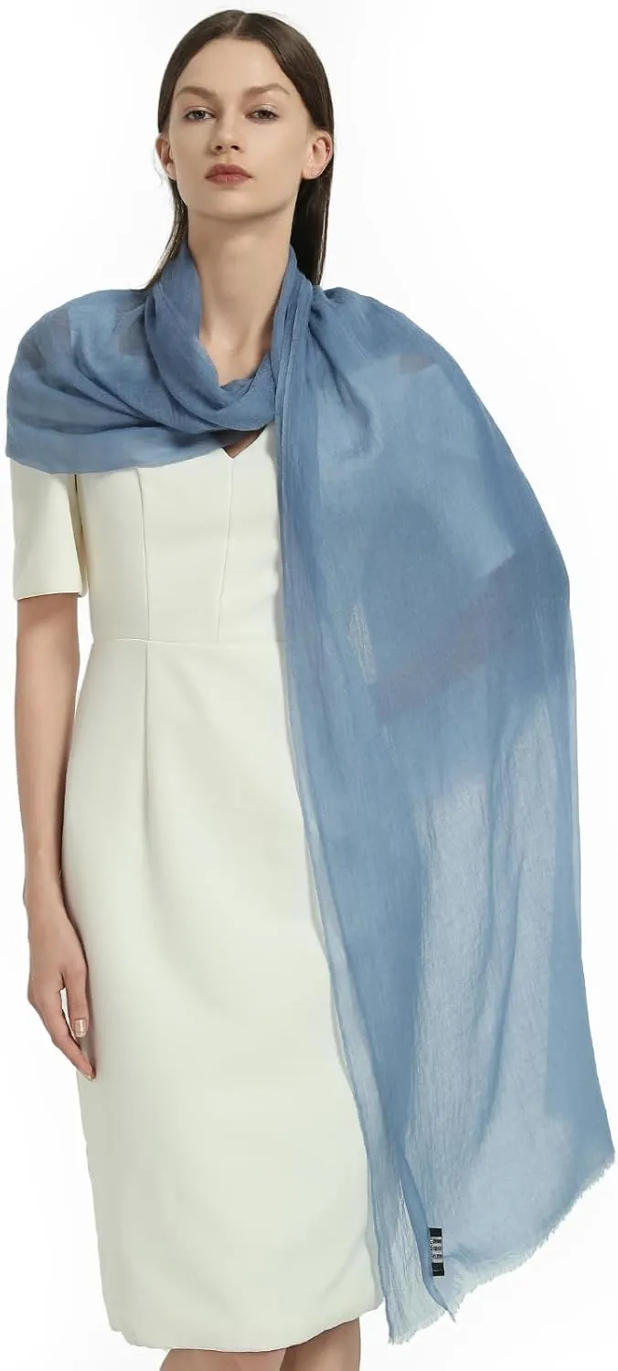 Cashmere Wrap for Women, 90"x39" Oversized Thin&Lightweight Shawl, Travel Scarf for Year Round, Mother's Day Gift.