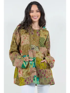 Cotton Patchwork Hoodie