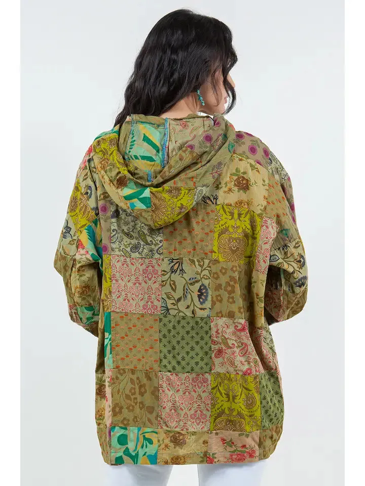 Cotton Patchwork Hoodie