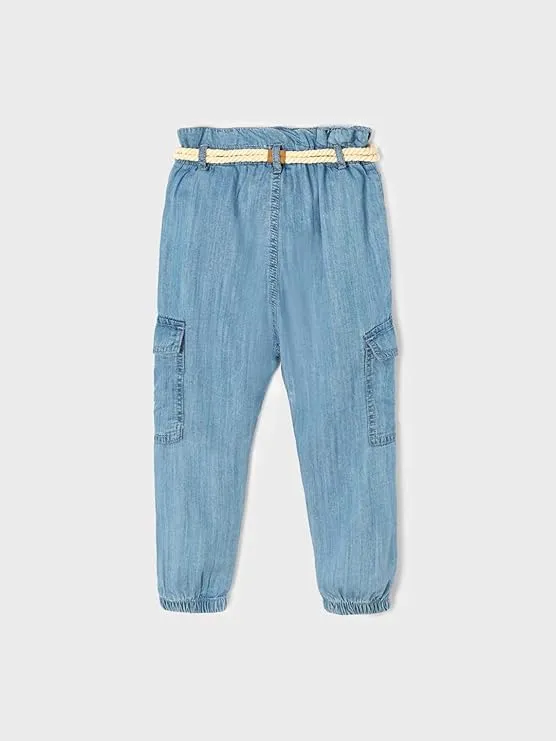 Denim Flowy Pants