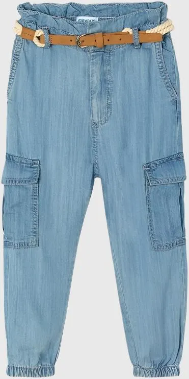 Denim Flowy Pants