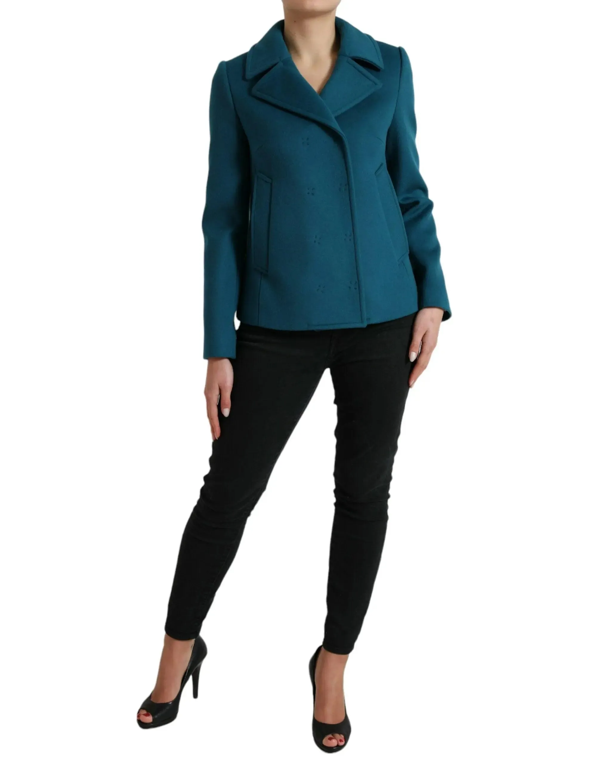 Dolce & Gabbana Wool Cashmere Short Coat