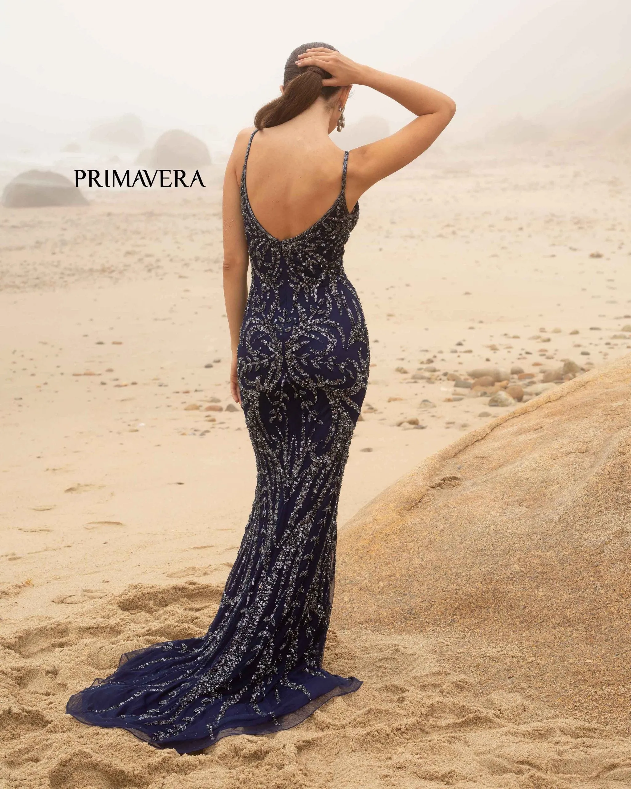 Drita | Fully Beaded Evening Gown | Primavera Couture 3793