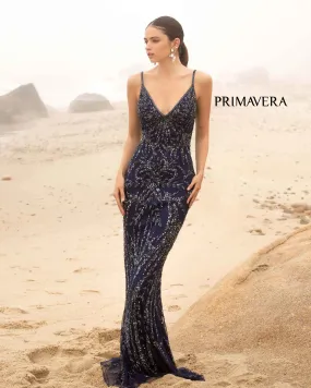 Drita | Fully Beaded Evening Gown | Primavera Couture 3793
