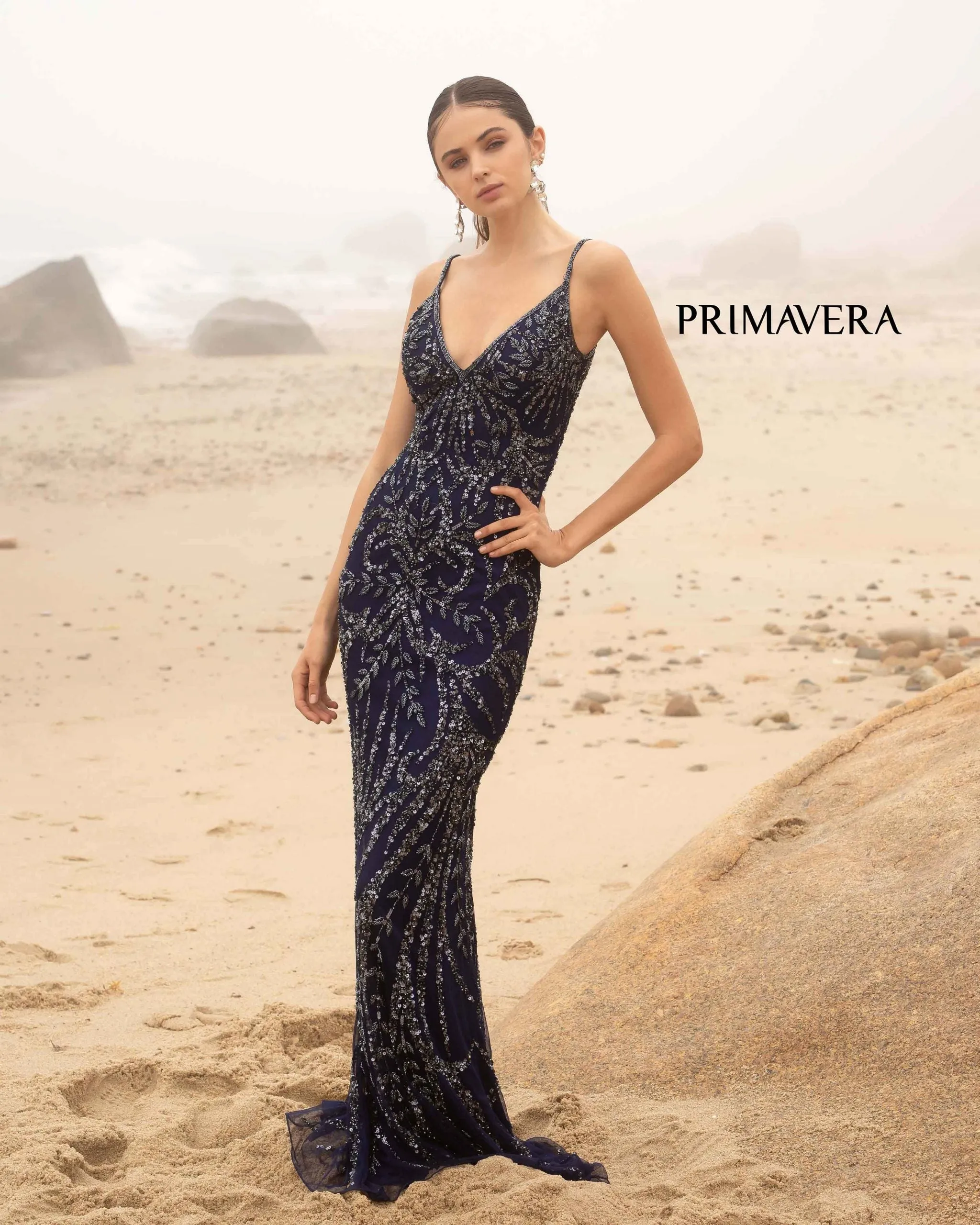 Drita | Fully Beaded Evening Gown | Primavera Couture 3793