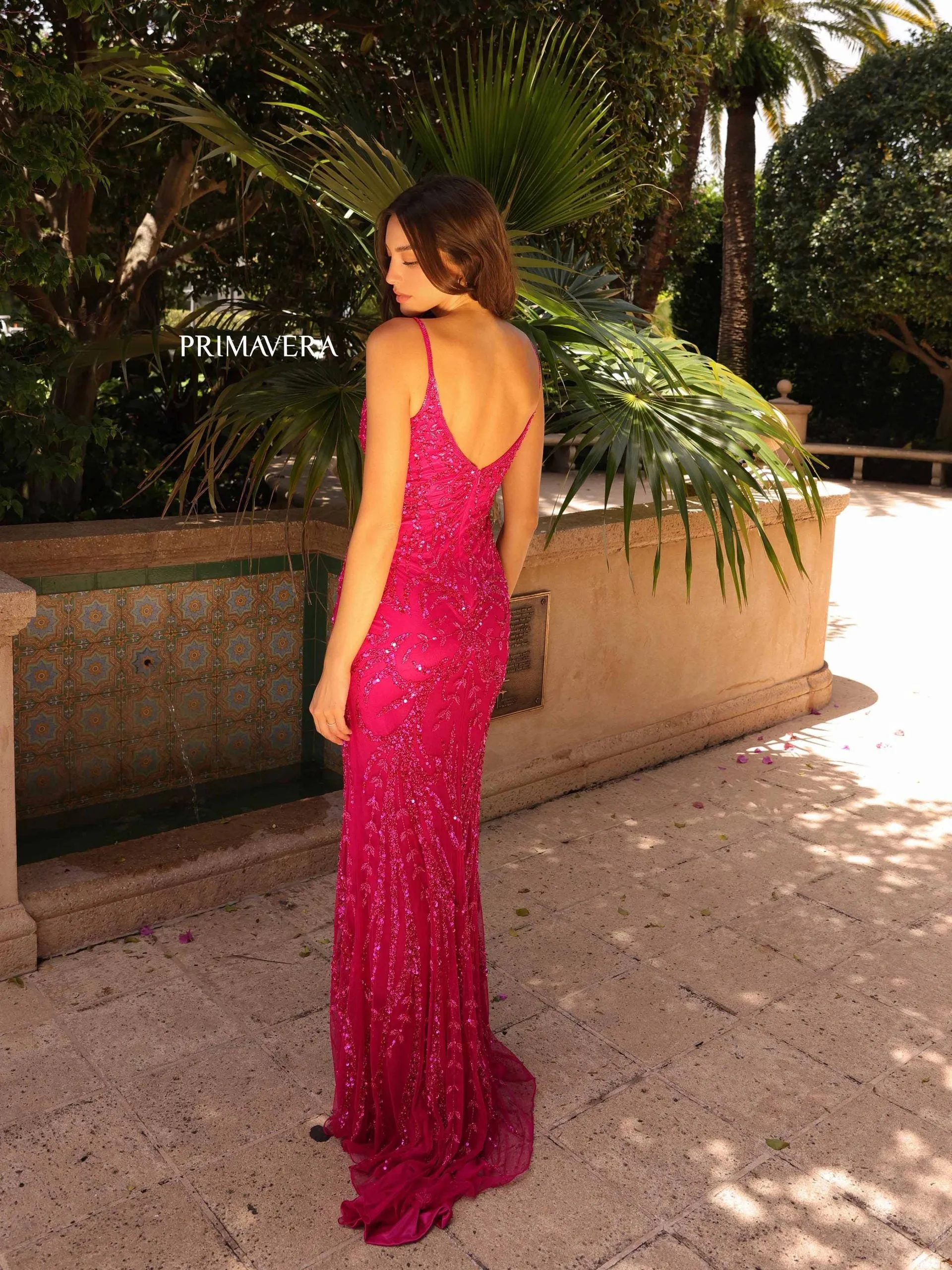 Drita | Fully Beaded Evening Gown | Primavera Couture 3793