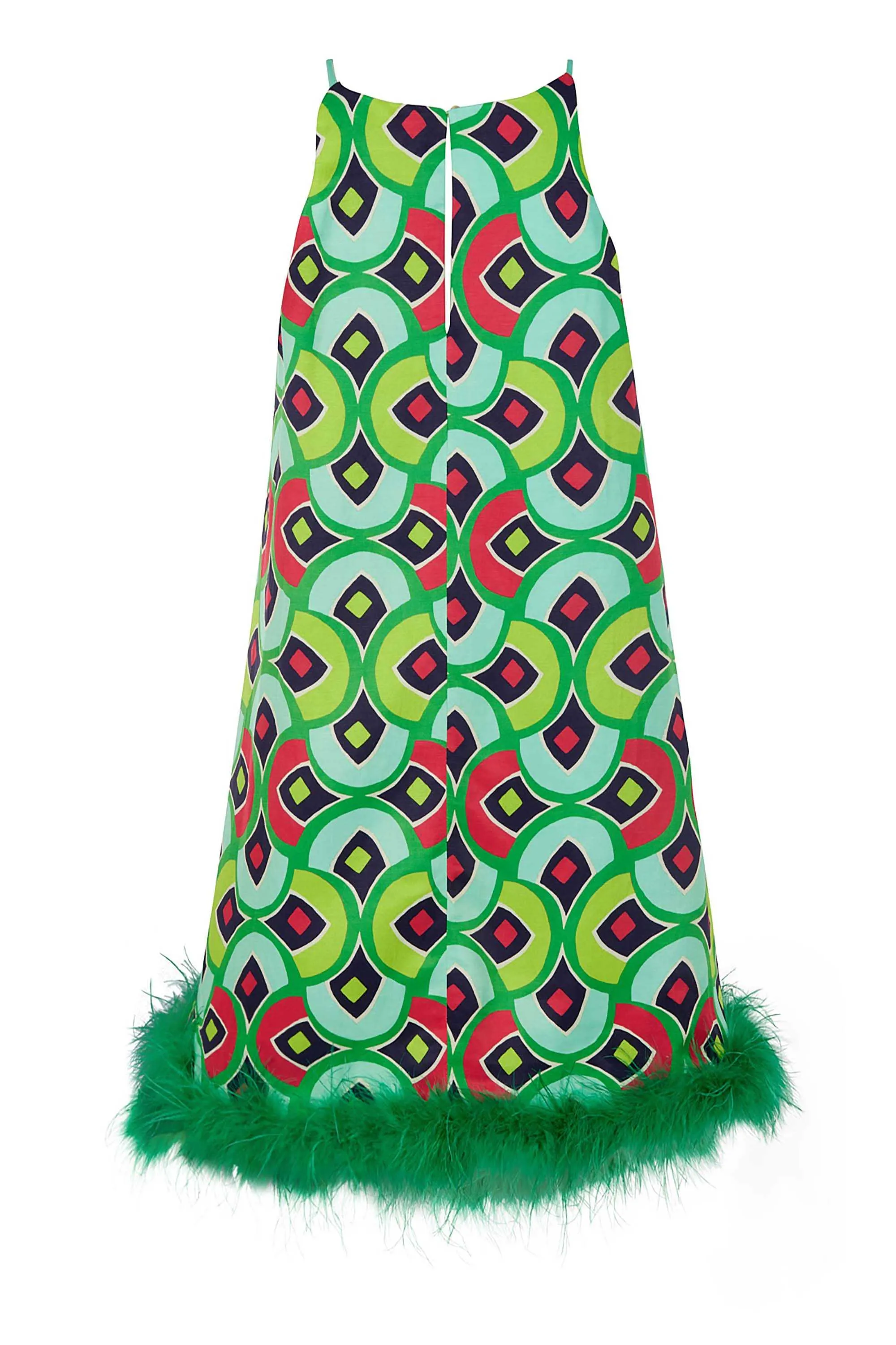 Feather Boa Mini Dress (Final Sale)