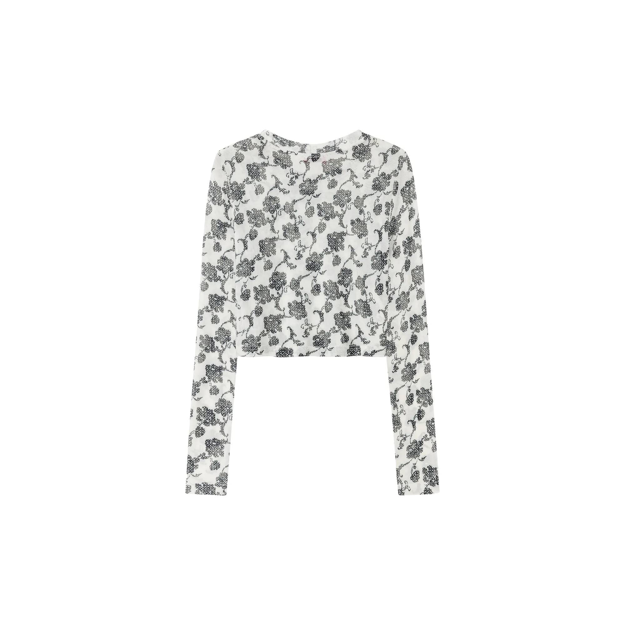 Flower Pattern Cropped Top