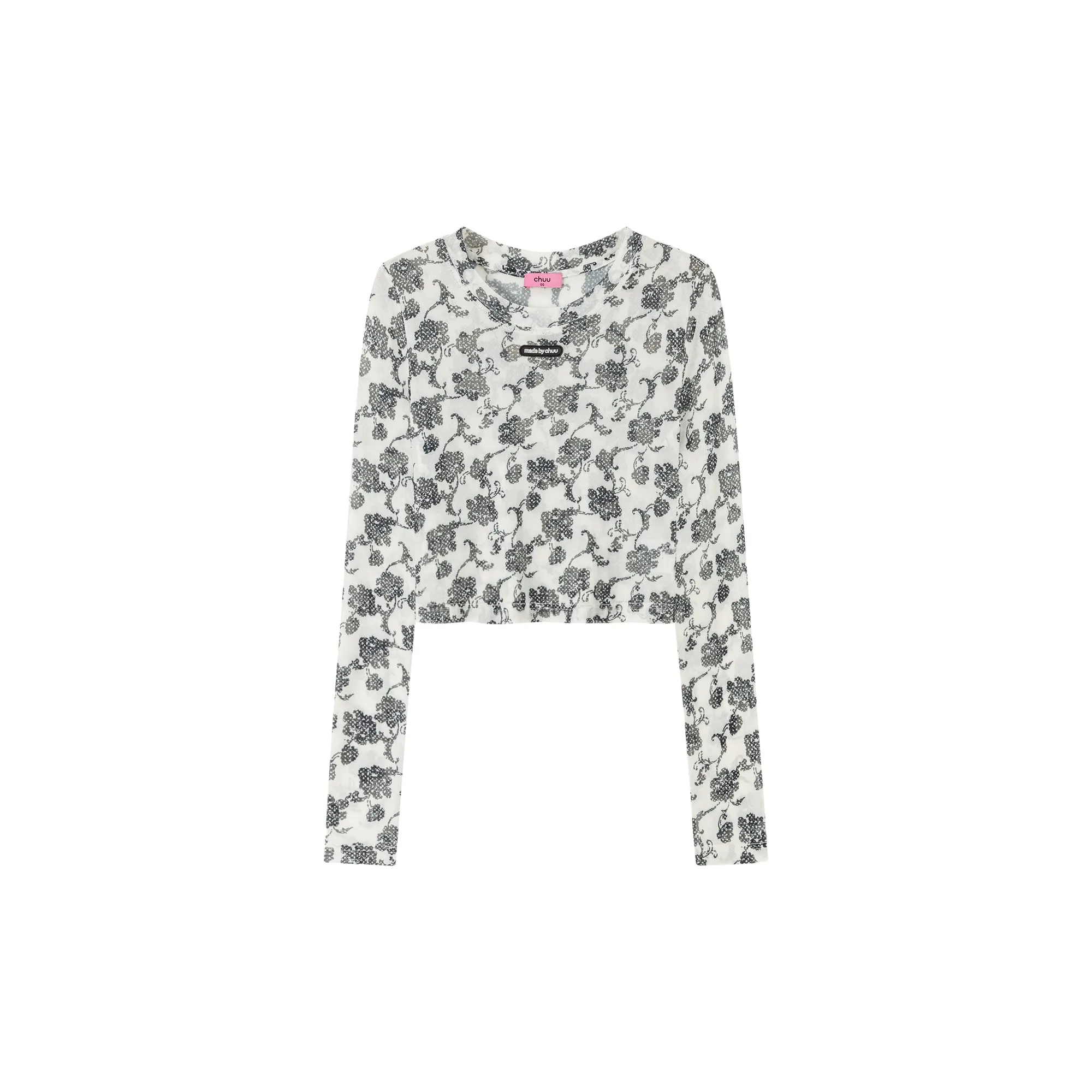 Flower Pattern Cropped Top