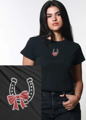 hailey horseshoe bow tee
