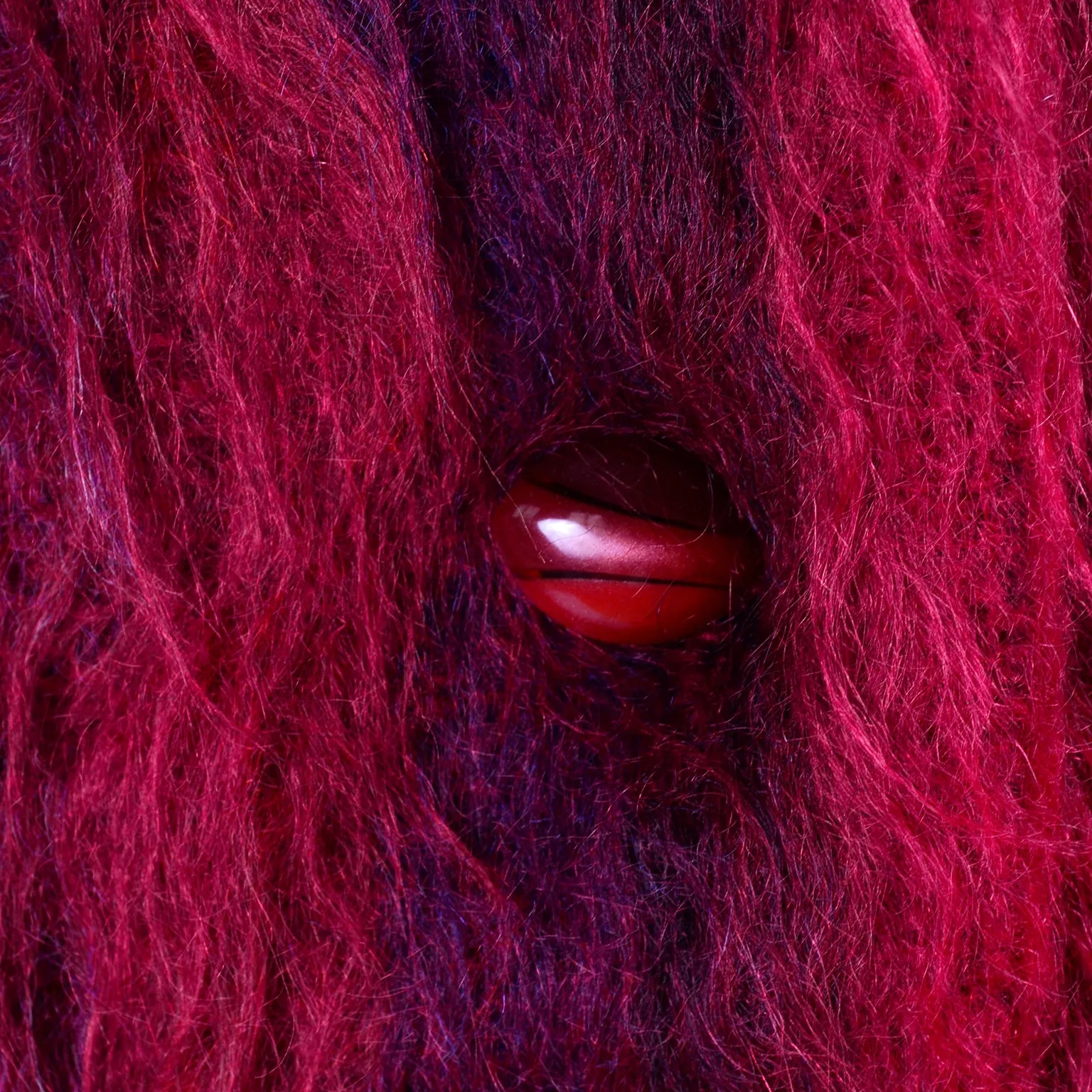 Handwoven Red Mohair Vintage Jacket Hand Woven in Oregon