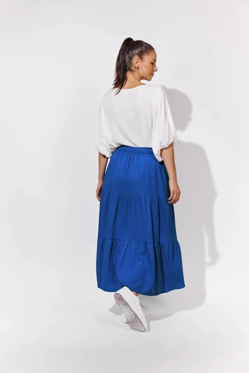 Isle Of Mine - Java Tiered Skirt - Cobalt