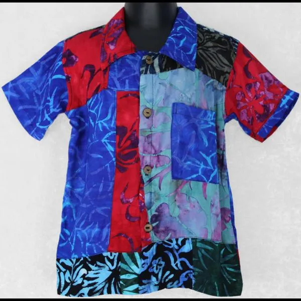 Kid's Patchwork Shirt (Ages: 4, 6, 8)