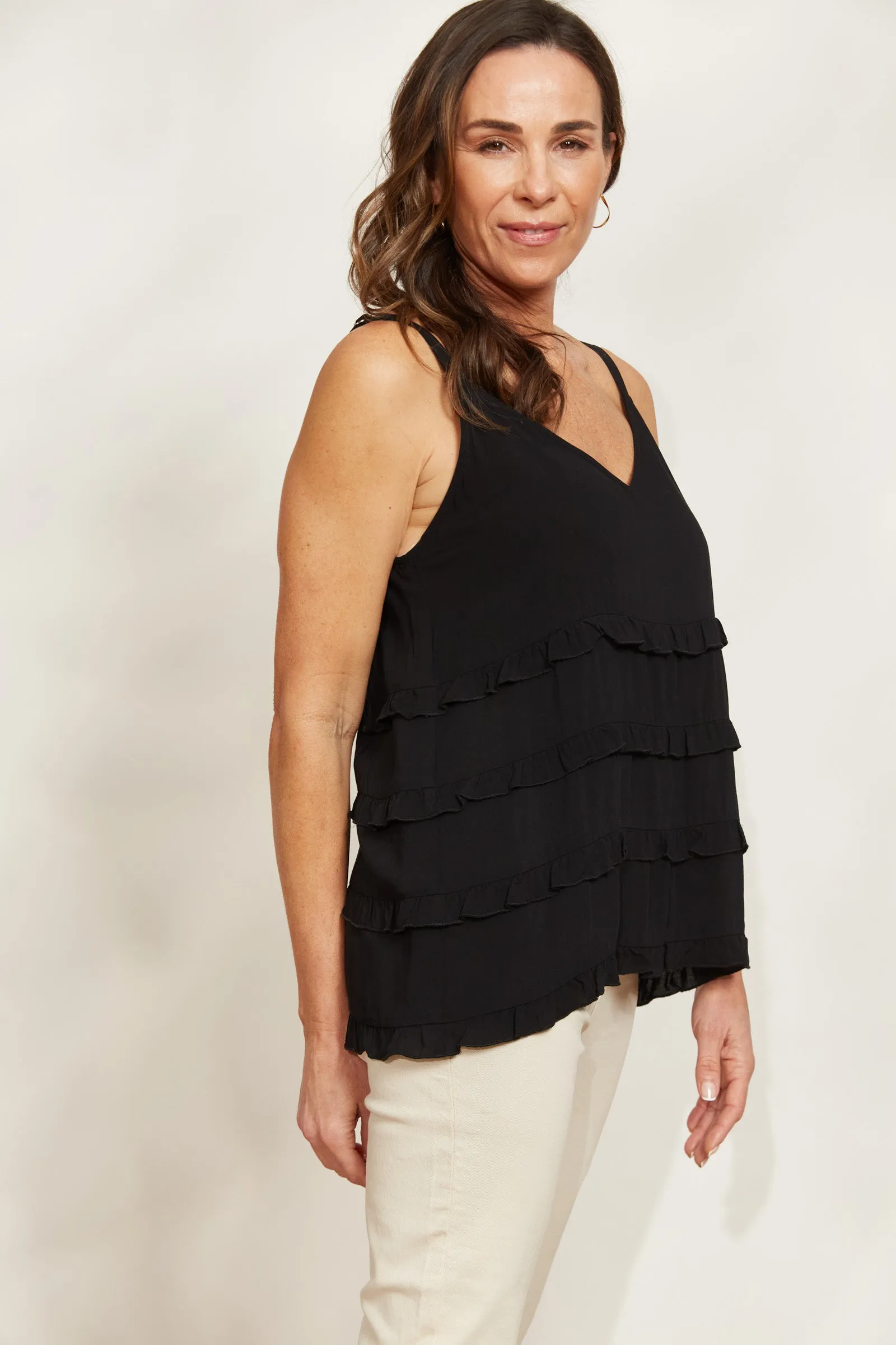 La Mer Frill Tank - Sable
