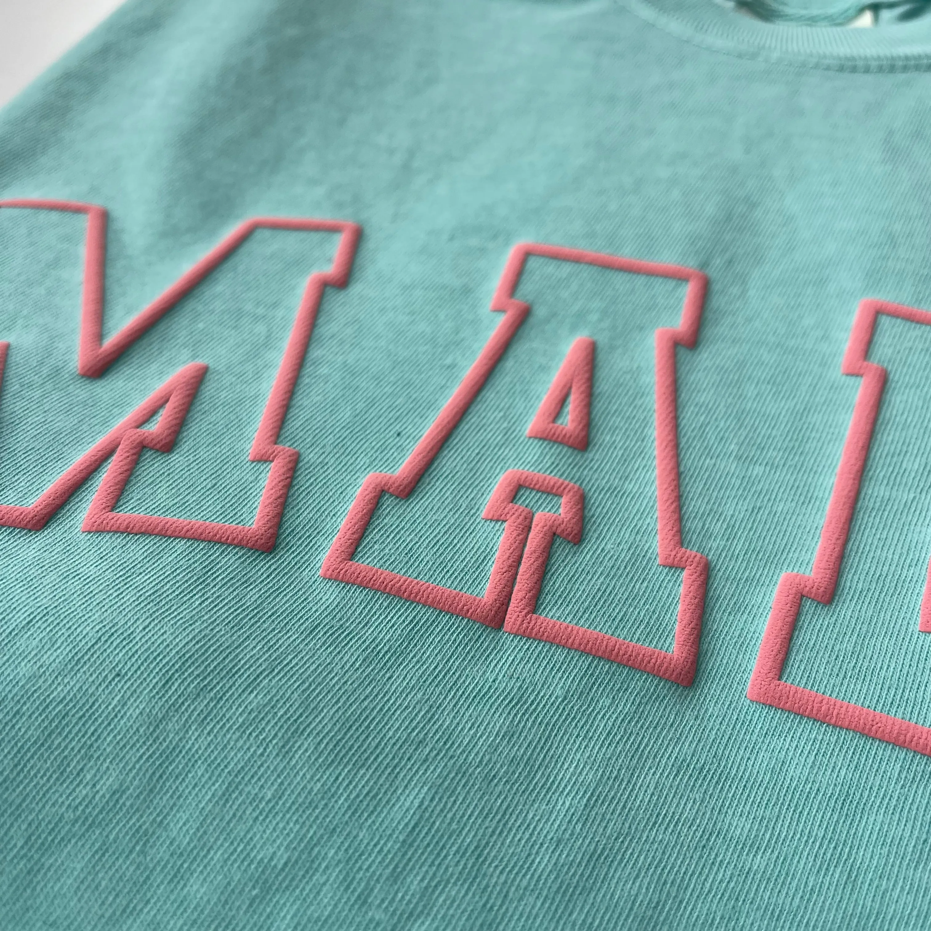 Mama Varsity Puff Print Adult Tee