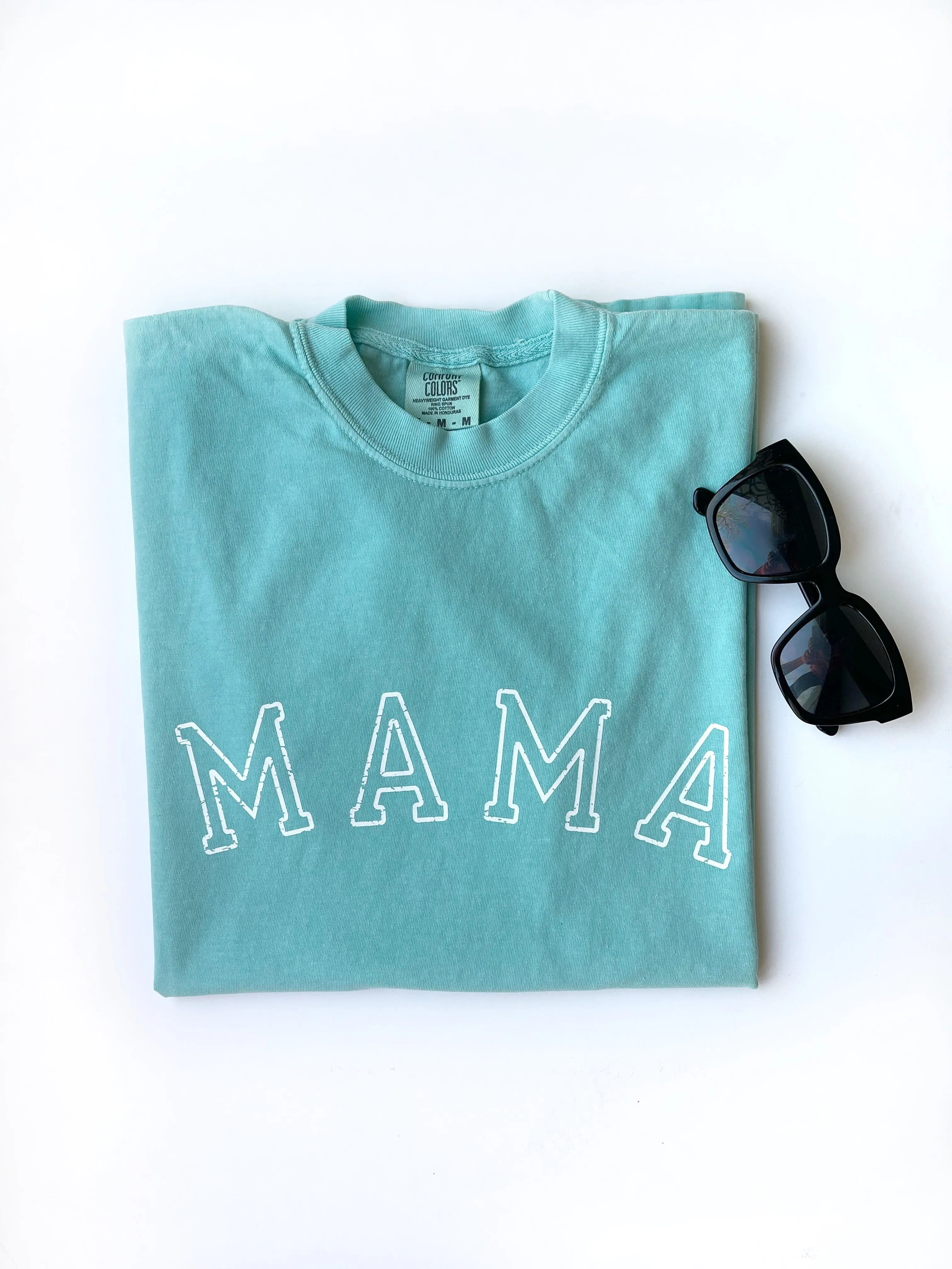Mama Vintage Turquoise Tee