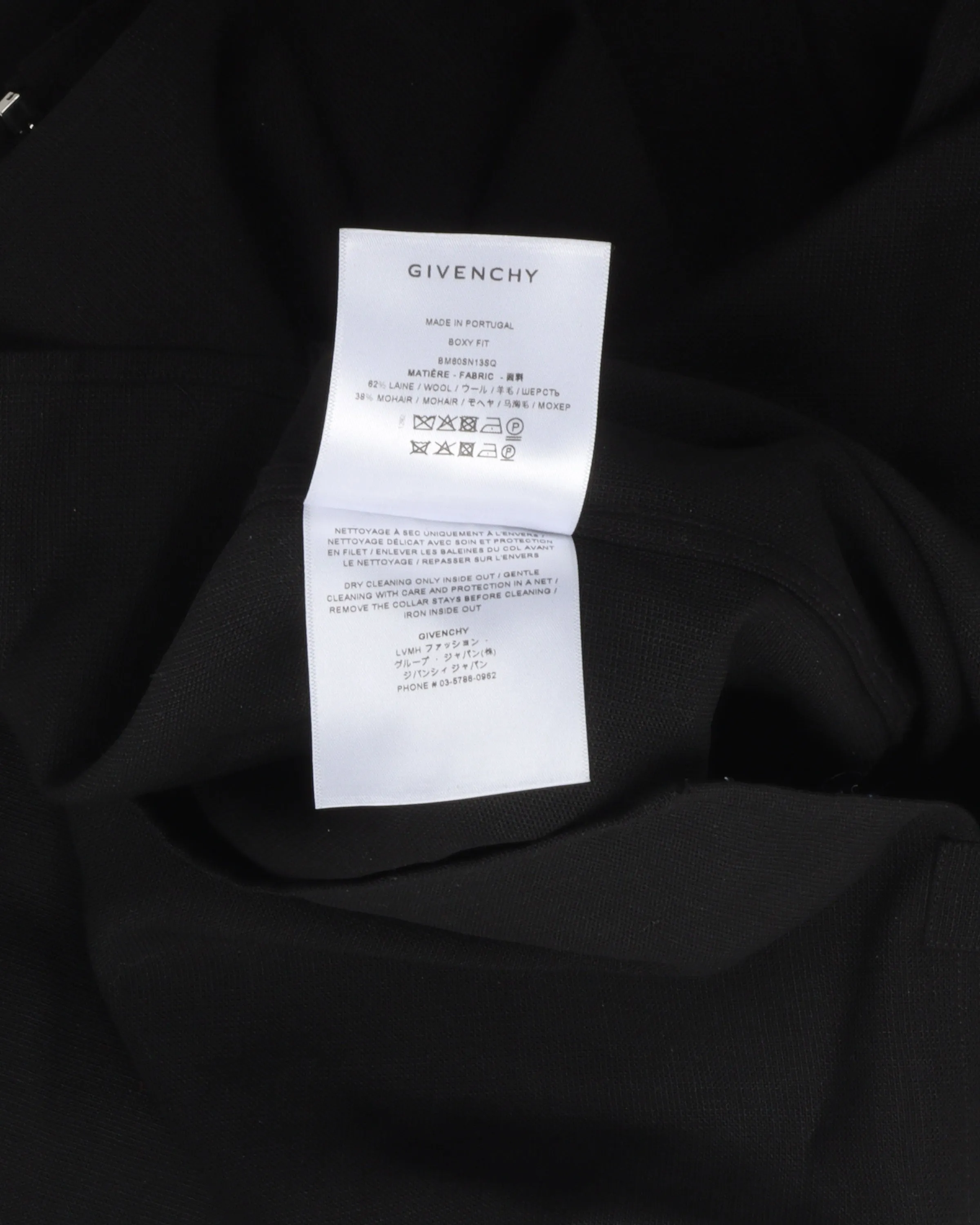Mohair Blend Zip-Up Blouson