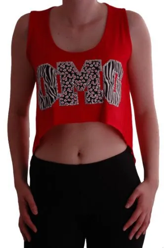OMG Print Croppd Tops