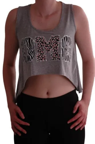 OMG Print Croppd Tops