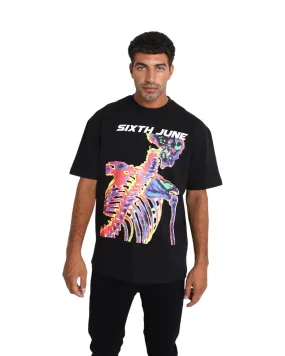 Oversized 3D Skeleton Tee