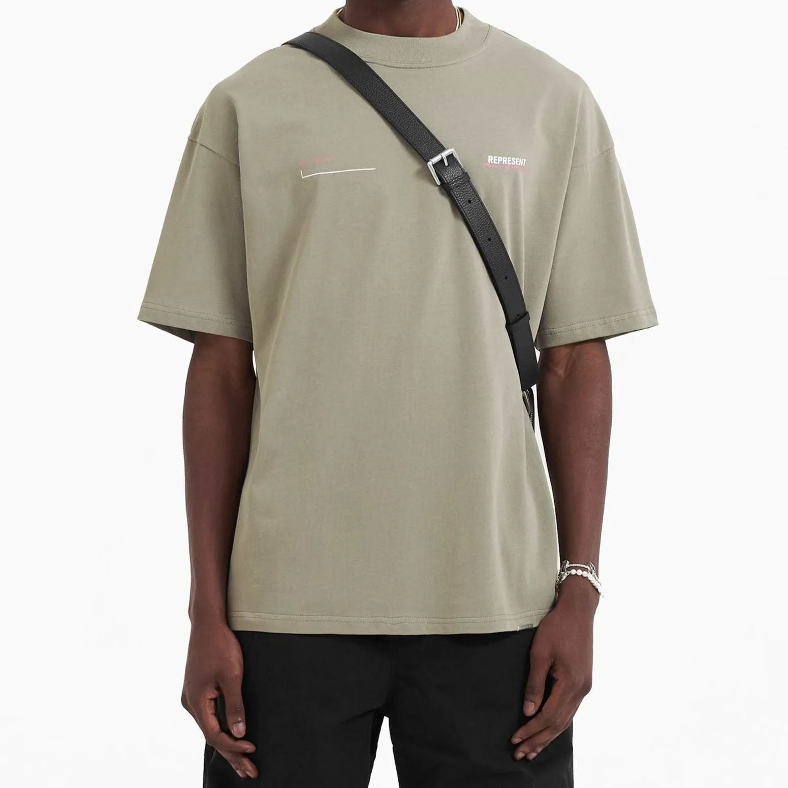 Represent Patron Of The Club Tee Khaki