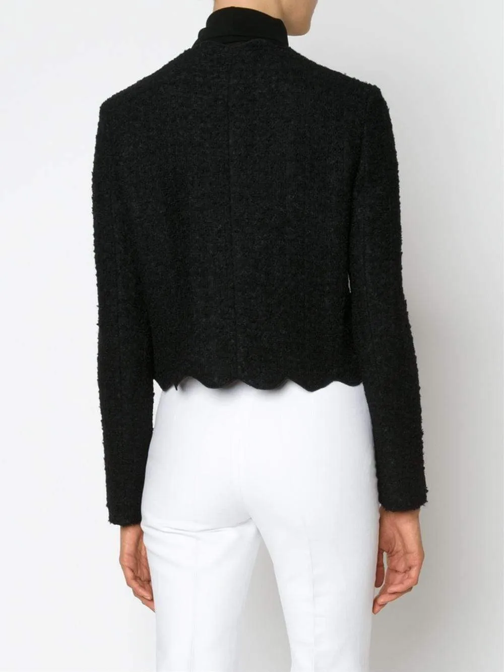 Scalloped Crop Jacket