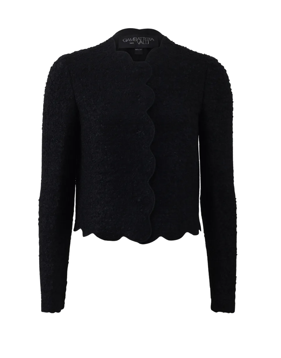 Scalloped Crop Jacket