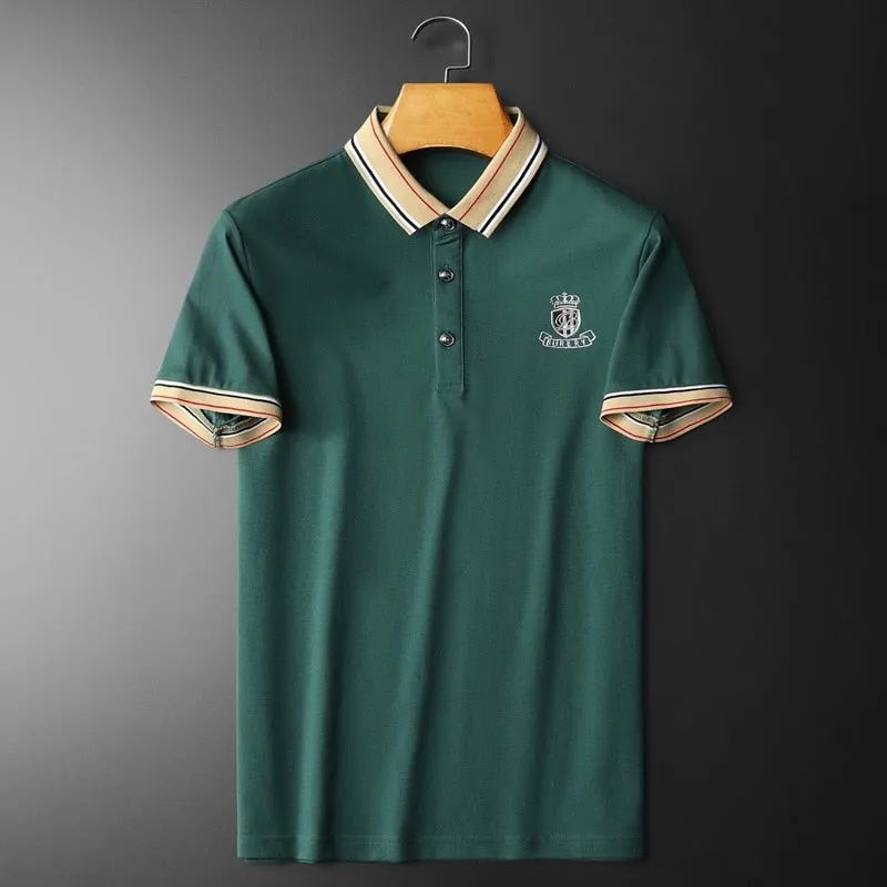 Sophisticated Casual Solid Polo Shirts