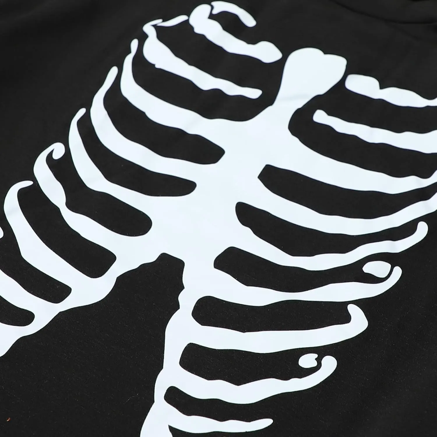 Sumtory Women Halloween Theme Skeleton Print Long Sleeve Sweatshirt Tops