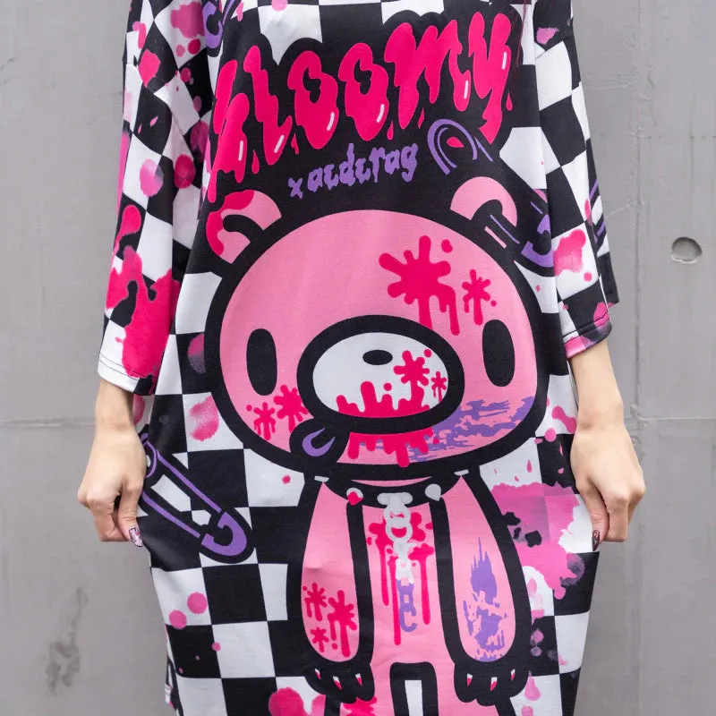 Tees- Oversized Gurokawa Bear Checkers Tees