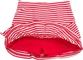 UNACOO 2 Packs 100% Cotton Tiered Ruffle Skirt with Elastic Waistband for Girls