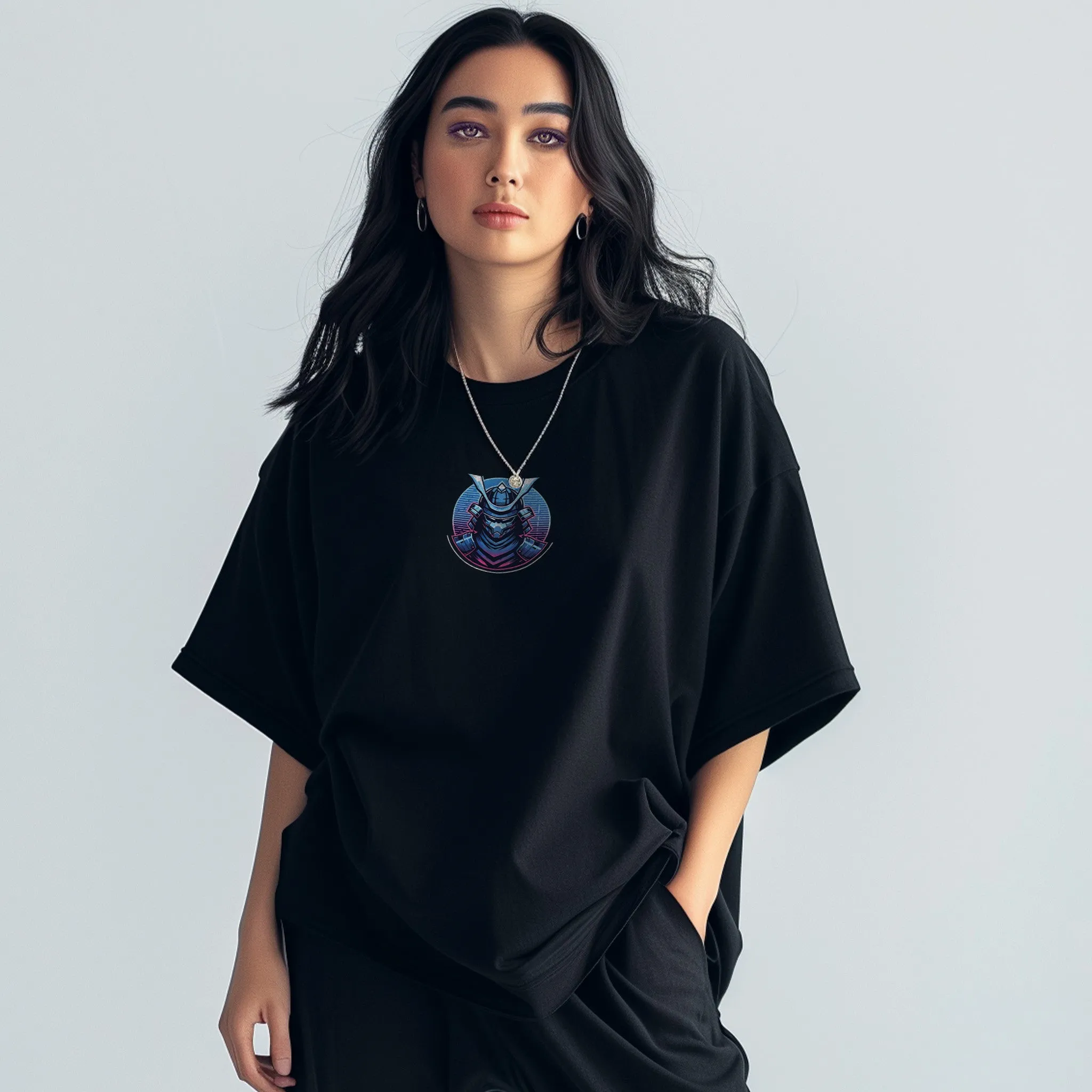 Unisex Blade of Bytes Oversized Graphic Tees