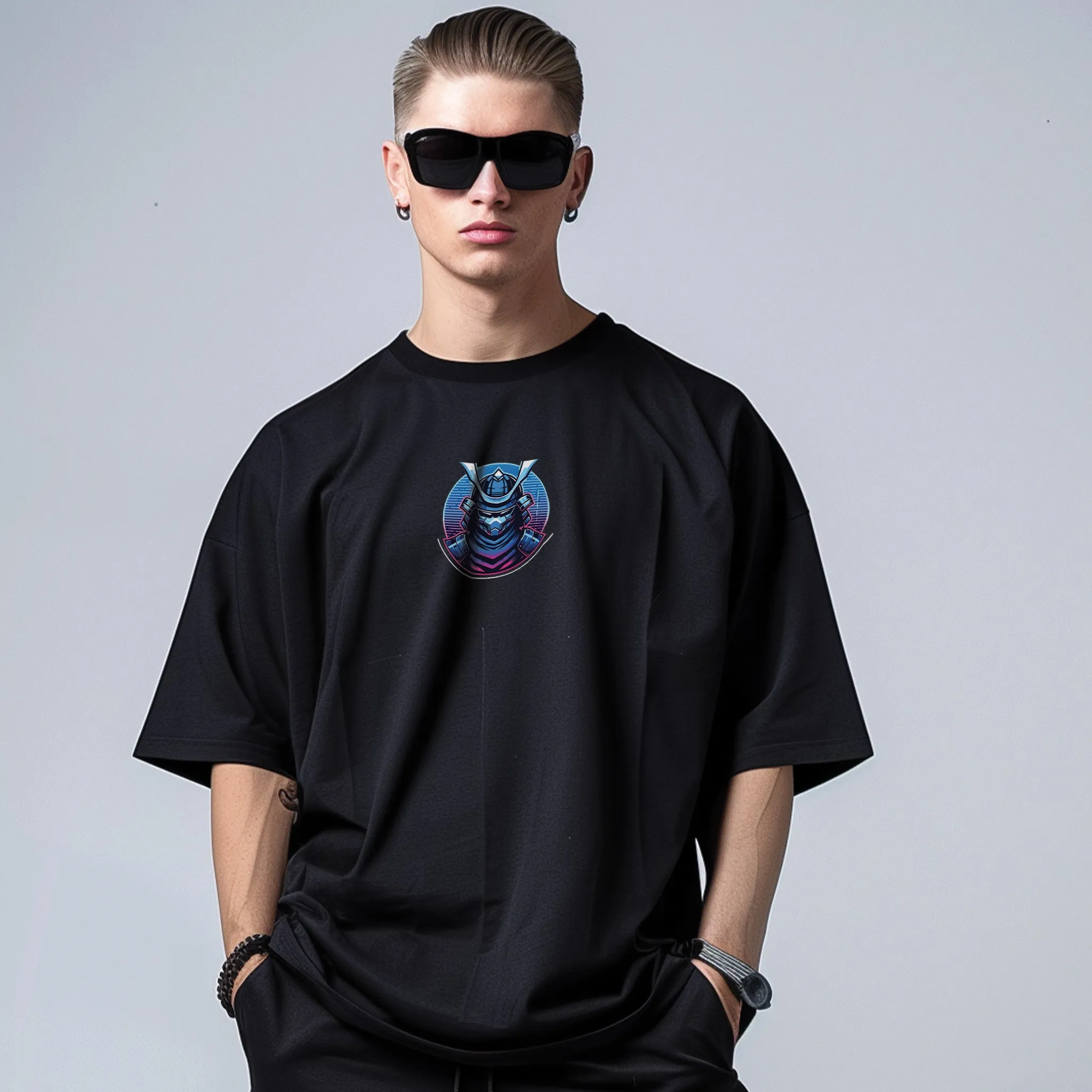 Unisex Blade of Bytes Oversized Graphic Tees