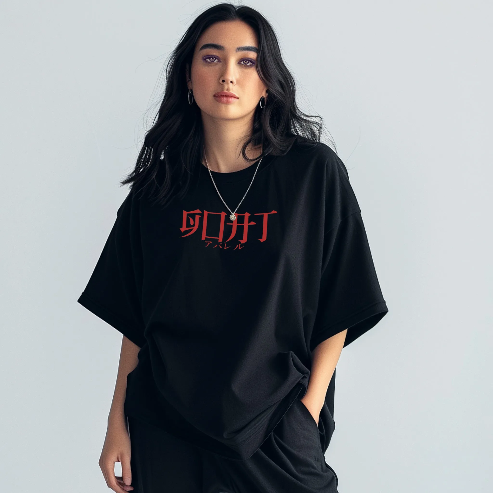 Unisex Katana Warrior Oversized Graphic Tees