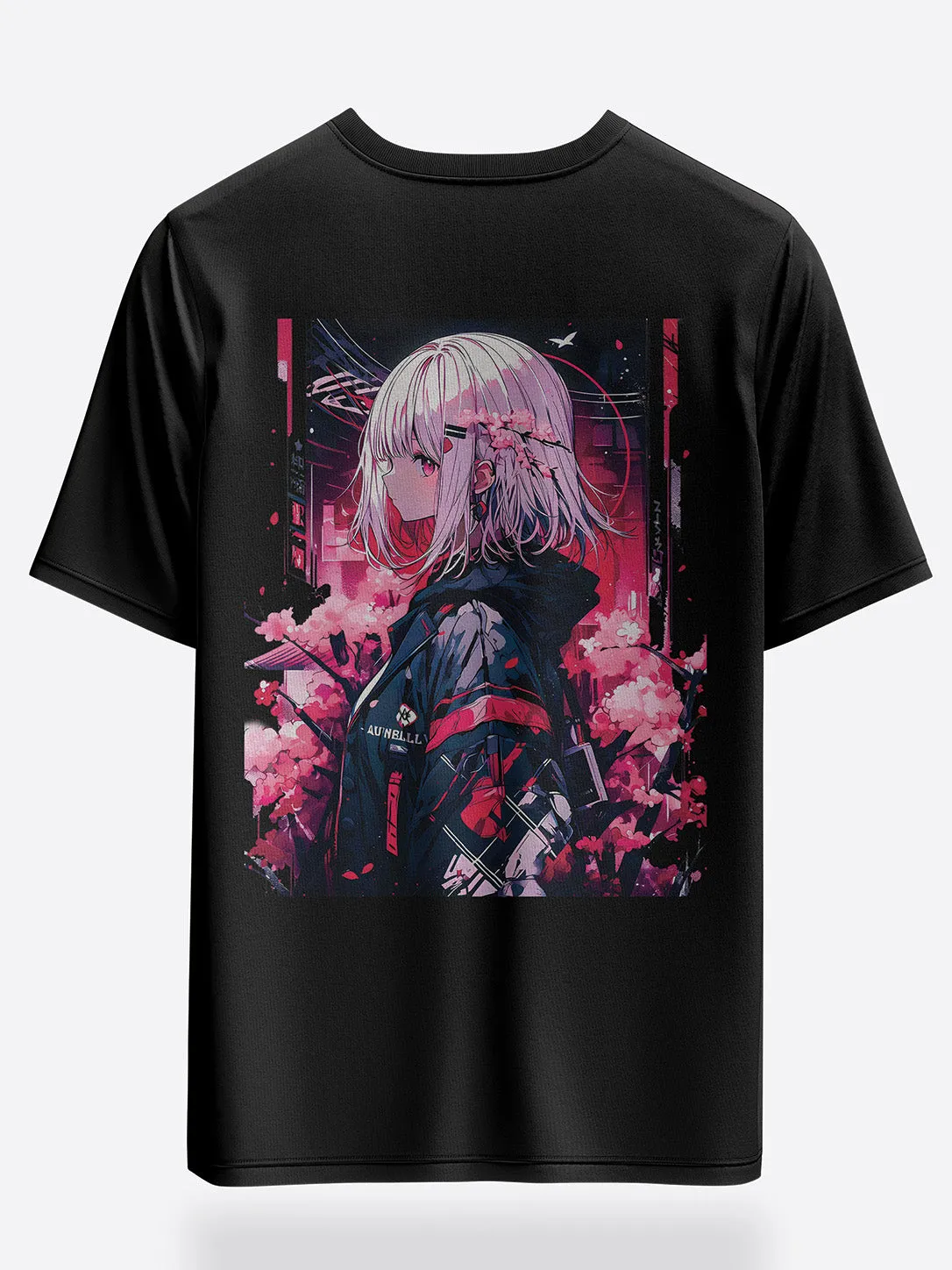Unisex Monochrome Manga Oversized Graphic Tees
