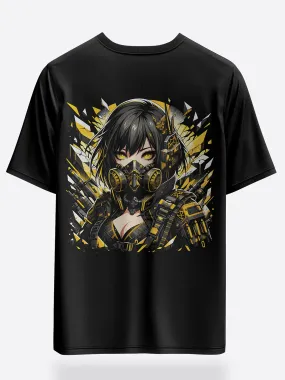Unisex Neon Valkyrie Oversized Graphic Tees
