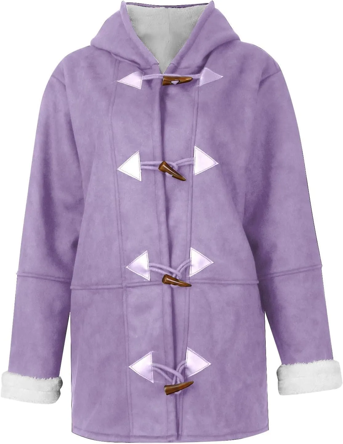 Winter Coats for Women 2023,Fuzzy Fleece Lined Sherpa Jacket Lapel Button Down Long Warm Parka Outerwear